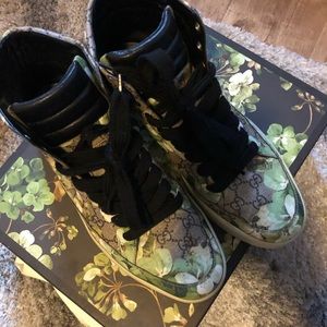 Gucci floral shoes for men size 11 $250